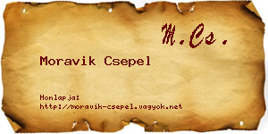 Moravik Csepel névjegykártya